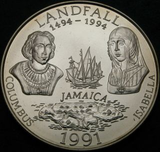 Jamaica 25 Dollars 1991 Proof - Silver - Discovery Of The World - 2031 ¤