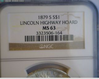1879 S Morgan Silver Dollar Ngc Ms63 Rare Lincoln Highway Hoard