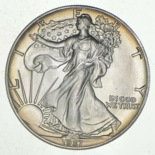 Better Date 1987 American Silver Eagle 1 Troy Oz.  999 Fine Silver 380