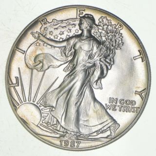 Better Date 1987 American Silver Eagle 1 Troy Oz.  999 Fine Silver 100