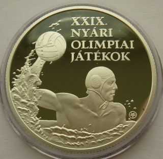 Hungary 5000 Forint 2008 Beijing Olympics Water Polo Silver Proof Coin
