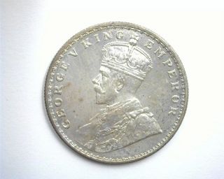 India 1919 - C Silver Rupee Gem Uncirculated