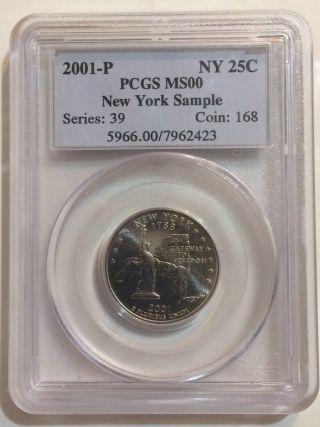 Sample Slab - Pcgs 2001 - P York Quarter - Better Ms00 Variety - Pcgs - 025 - 4 - 17