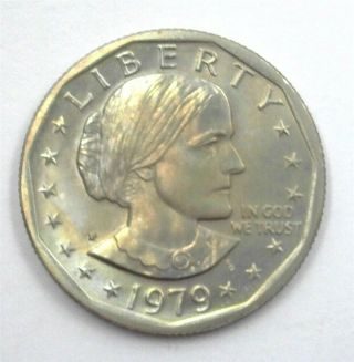 1979 - P Susan B.  Anthony Dollar - Wide Rim - Exceptional Uncirculated