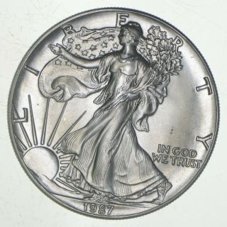Better Date 1987 American Silver Eagle 1 Troy Oz.  999 Fine Silver 148