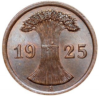 Germany 2 Reichspfennig 1925 A №5435