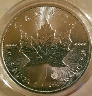 2016 $5 Canadian Maple Leaf 1 Troy Oz 9999 Fine Silver Canada Coin Bu Rcm