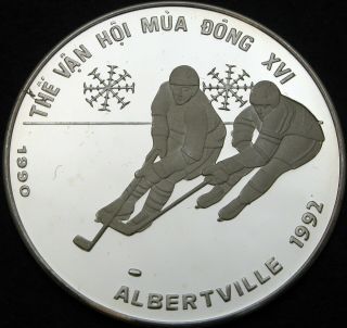 Vietnam 100 Dong 1990 Proof - Silver - Olympics Albertville 1992 - 1189 ¤
