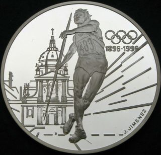 France 100 Francs 1994 Proof - Silver - Olympics - Javelin - 1168 ¤