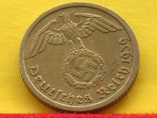10 Reichspfennig 1939 A German Nazi Coin (al - Bro) S.  Photo