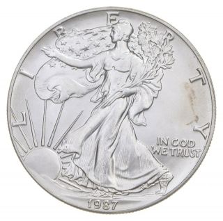 Better Date 1987 American Silver Eagle 1 Troy Oz.  999 Fine Silver 772