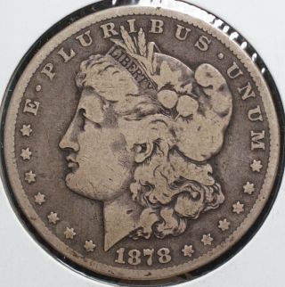 1878 Cc Silver Morgan Dollar S$1 Coin