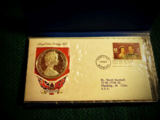 1975 Bermuda $25 Dollars Royal Visit Silver Proof.