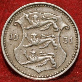 1931 Estonia 10 Senti Clad Foreign Coin