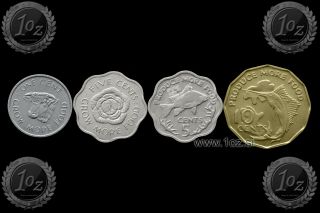Seychelles Set 4 Coins 1972 / 1977: 1,  5,  5,  10 Cents - 4 X Fao Coins Xf - Unc
