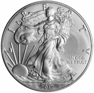 2017 1 Oz Silver American Eagle Bu