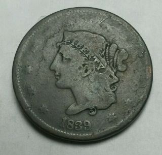 1839 N - 6 Large Cent 5