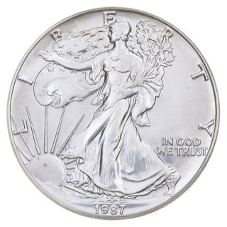Better Date 1987 American Silver Eagle 1 Troy Oz.  999 Fine Silver 088