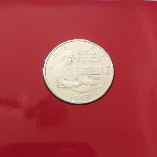 1993 - W Bill Of Rights Commemoratives Silver Half Dollar Unc