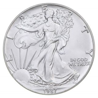Better Date 1987 American Silver Eagle 1 Troy Oz.  999 Fine Silver 057