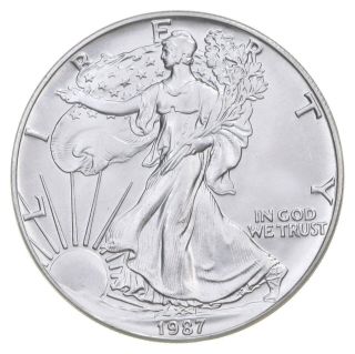 Better Date 1987 American Silver Eagle 1 Troy Oz.  999 Fine Silver 037