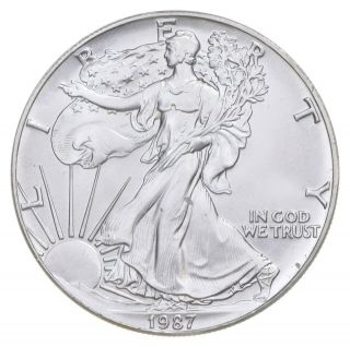 Better Date 1987 American Silver Eagle 1 Troy Oz.  999 Fine Silver 710