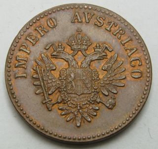 LOMBARDY / VENETIA 5 Centesimi 1852 V - Copper - Franz Joseph I.  - 3557 2
