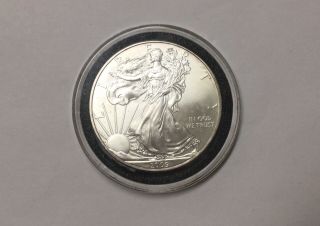 2009 American Eagle 1 Oz Silver Coin.  999 Silver Bullion Uncirculated In Capsule