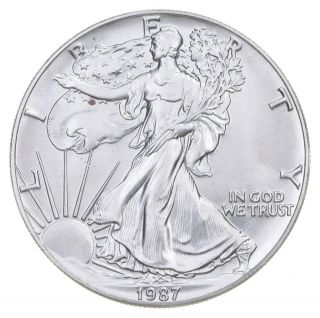 Better Date 1987 American Silver Eagle 1 Troy Oz.  999 Fine Silver 026