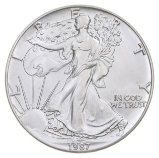 Better Date 1987 American Silver Eagle 1 Troy Oz.  999 Fine Silver 029