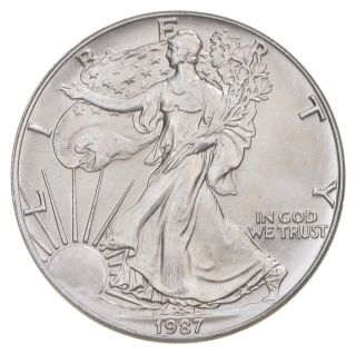 Better Date 1987 American Silver Eagle 1 Troy Oz.  999 Fine Silver 035