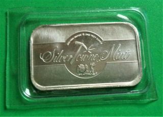 Silvertowne Silver Bar 1 Troy Oz 999 Fine Silver