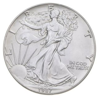 Better Date 1987 American Silver Eagle 1 Troy Oz.  999 Fine Silver 013