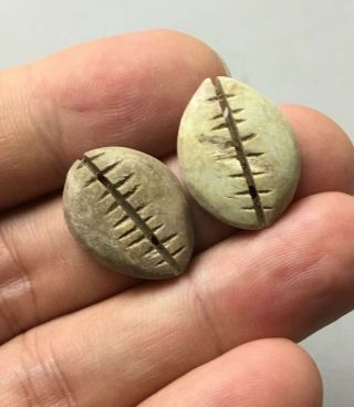 2 Bone Cowry Shell (shell Money) - Zhou Dynasty (1046bc - 256bc)