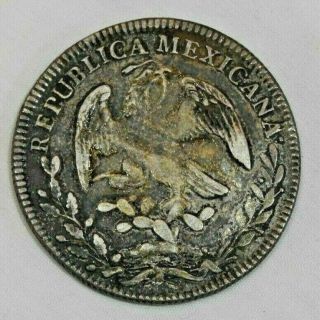 1834 8 Reales Mexican Silver Coin