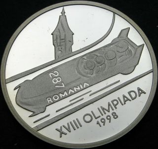 Romania 100 Lei 1998 Proof - Silver - Olympic Games Nagano - 56 ¤