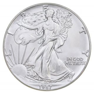 Better Date 1987 American Silver Eagle 1 Troy Oz.  999 Fine Silver 781