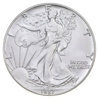 Better Date 1987 American Silver Eagle 1 Troy Oz.  999 Fine Silver 051