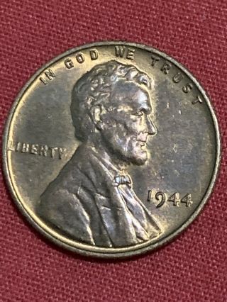 One Old Rare 1944 Lincoln Wheat Penny No Mark.  Only 1944 Doubling