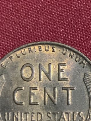 One Old RARE 1944 Lincoln WHEAT PENNY NO MARK.  Only 1944 doubling 3