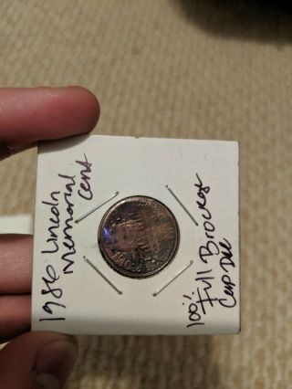 1986 Lincoln Memorial Capped Die 100 Brokage Error Coin