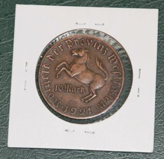 10 Mark 1921 Westfalen,  German Notgeld Westphalia,  Provinz,  Landesbank Westfalen