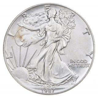 Better Date 1987 American Silver Eagle 1 Troy Oz.  999 Fine Silver 776