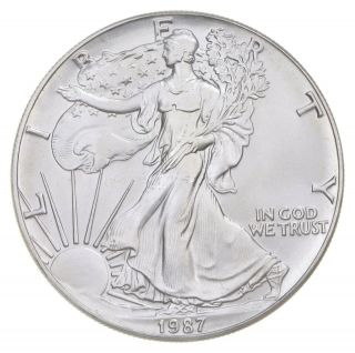 Better Date 1987 American Silver Eagle 1 Troy Oz.  999 Fine Silver 992
