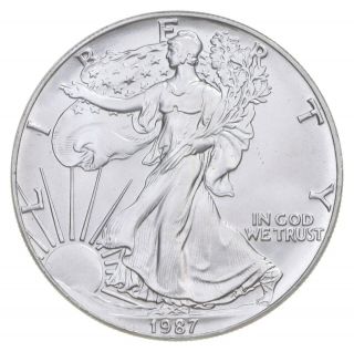 Better Date 1987 American Silver Eagle 1 Troy Oz.  999 Fine Silver 060