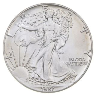 Better Date 1987 American Silver Eagle 1 Troy Oz.  999 Fine Silver 047