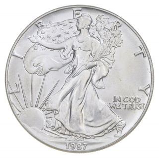 Better Date 1987 American Silver Eagle 1 Troy Oz.  999 Fine Silver 038