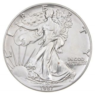 Better Date 1987 American Silver Eagle 1 Troy Oz.  999 Fine Silver 018