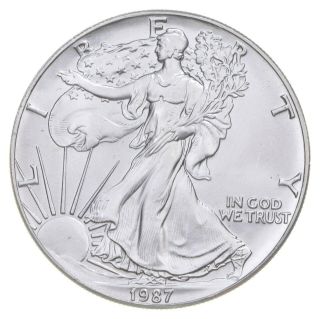 Better Date 1987 American Silver Eagle 1 Troy Oz.  999 Fine Silver 058