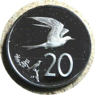 Elf Cook Islands 20 Cents 1973 Proof Fairy Tern Bird